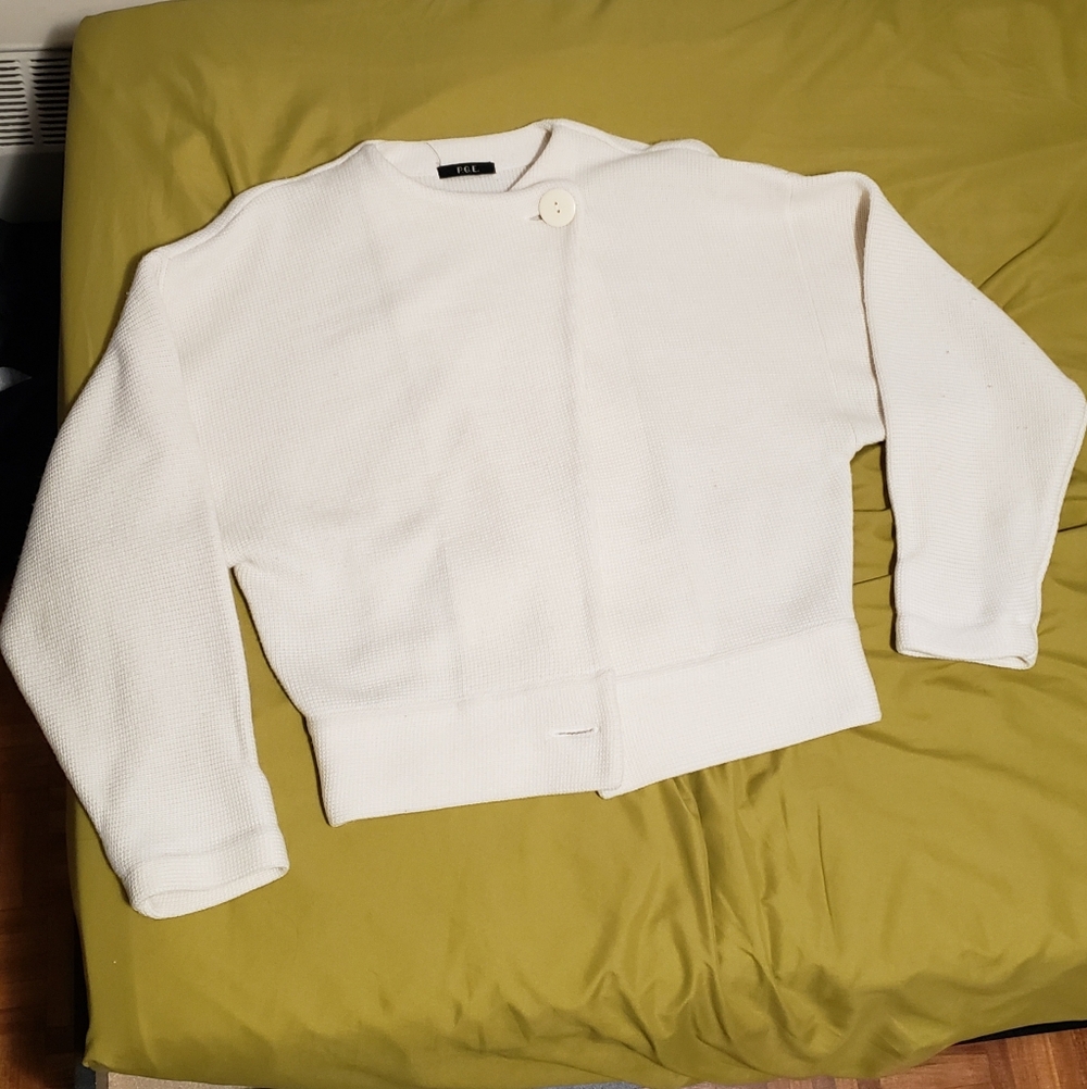 Elegant White Women's Cardigan